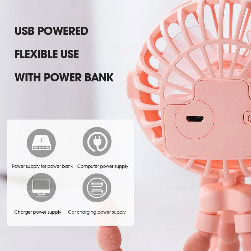 Octopus To-Go Mini Fan
